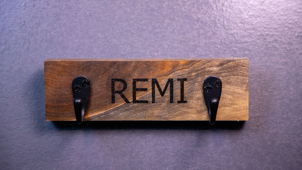 The Kennel Tag - Black Walnut - White Line Customs NC